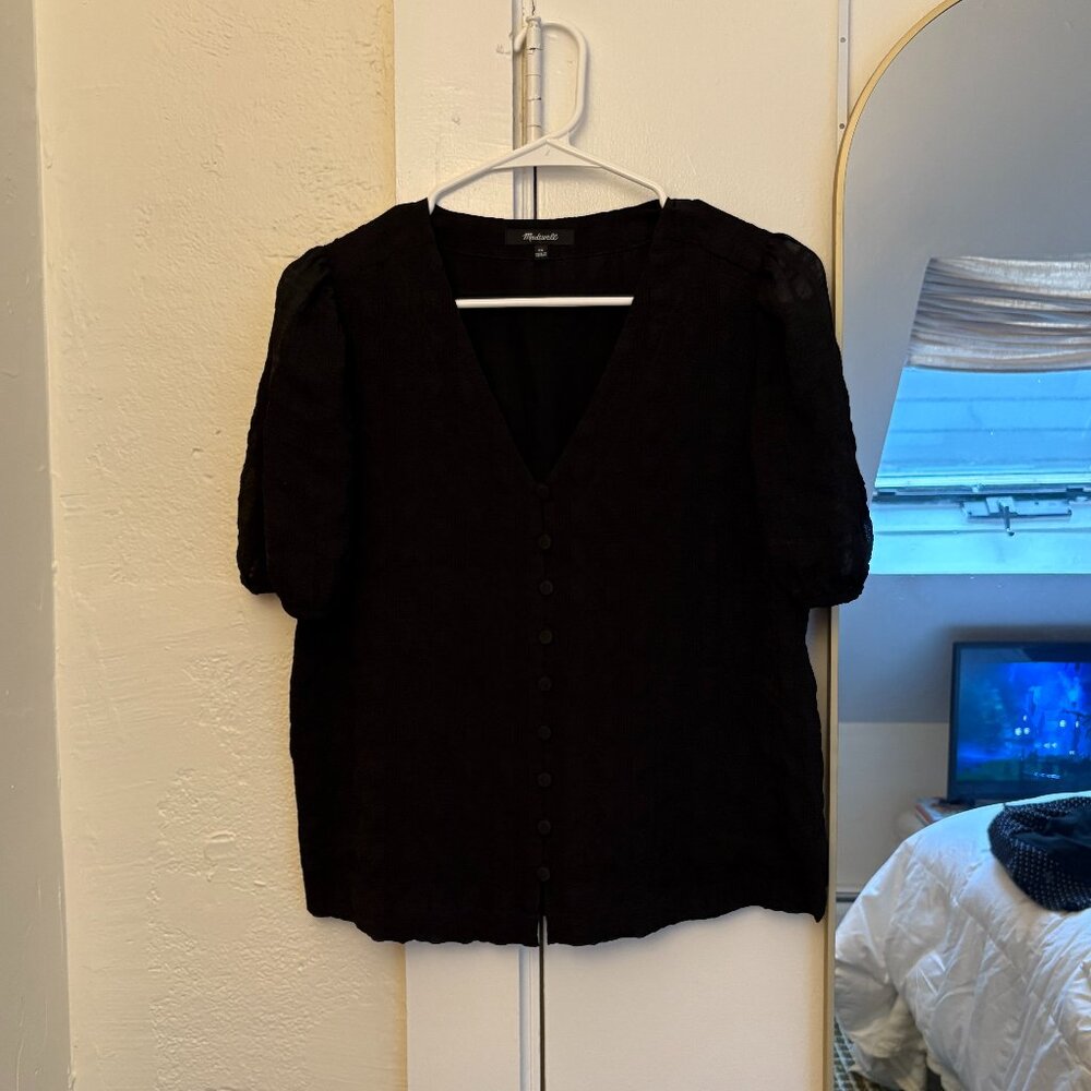 Madewell Blouse - Black, XS